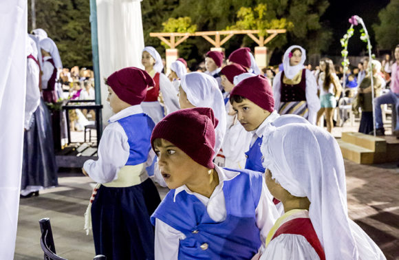 People perform a traditional wedding at the annual Robola wine festival at the village of Frgata in Kefalonia, Greece.